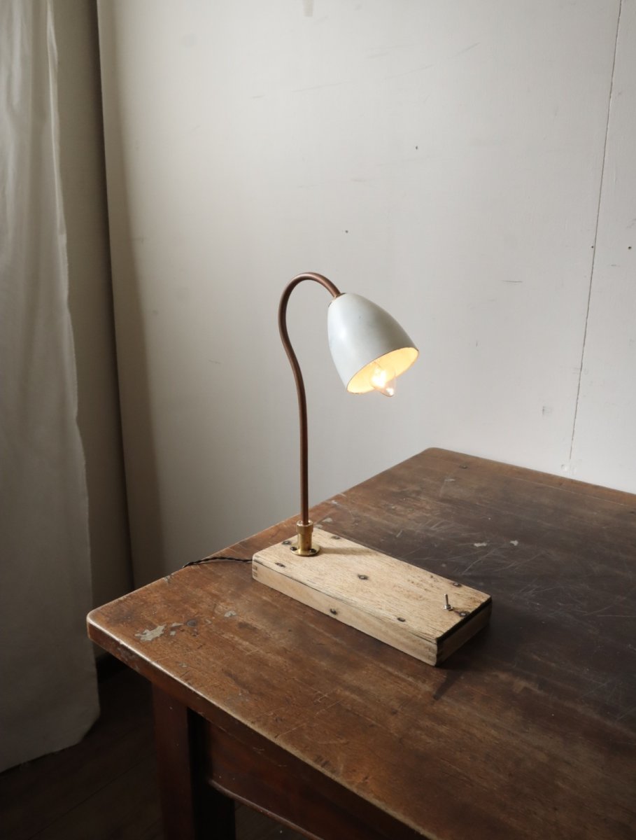 画像1: No.187　白色シェードの2wayライト (1)