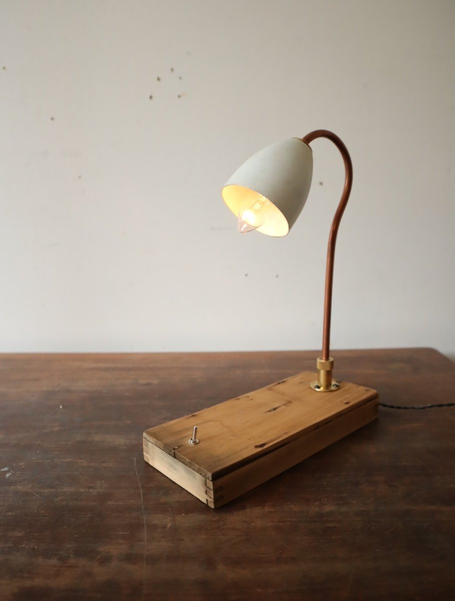 画像1: No.188　白色シェードの2wayライト (1)