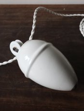 画像26: No.195　ピューター漏斗と滑車のペンダントライト(φ11×h14cm) (26)