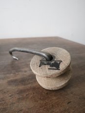 画像30: No.194　ピューター漏斗と滑車のペンダントライト(φ13.4×h17cm) (30)