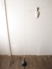 画像4: No.194　ピューター漏斗と滑車のペンダントライト(φ13.4×h17cm) (4)