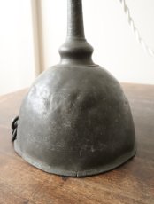 画像43: No.194　ピューター漏斗と滑車のペンダントライト(φ13.4×h17cm) (43)