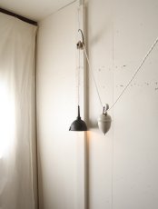 画像24: No.194　ピューター漏斗と滑車のペンダントライト(φ13.4×h17cm) (24)