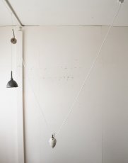 画像19: No.194　ピューター漏斗と滑車のペンダントライト(φ13.4×h17cm) (19)