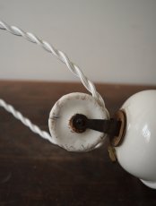 画像34: No.194　ピューター漏斗と滑車のペンダントライト(φ13.4×h17cm) (34)