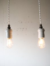 画像2: No.210　磁器製ソケットのペンダントライト (2)