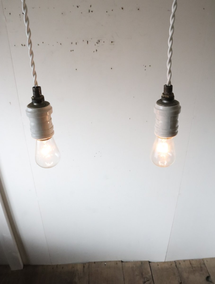 画像7: No.210　磁器製ソケットのペンダントライト (7)