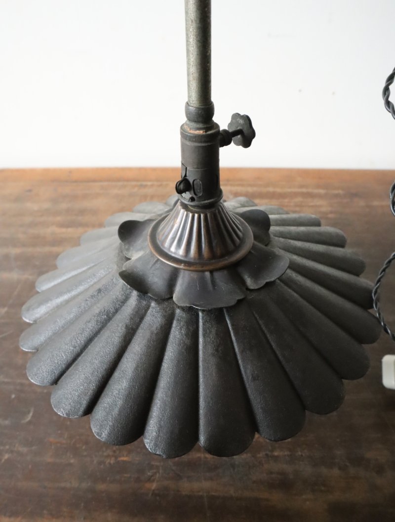 画像2: No.217 ガス灯のシェード付き吊り下げランプ