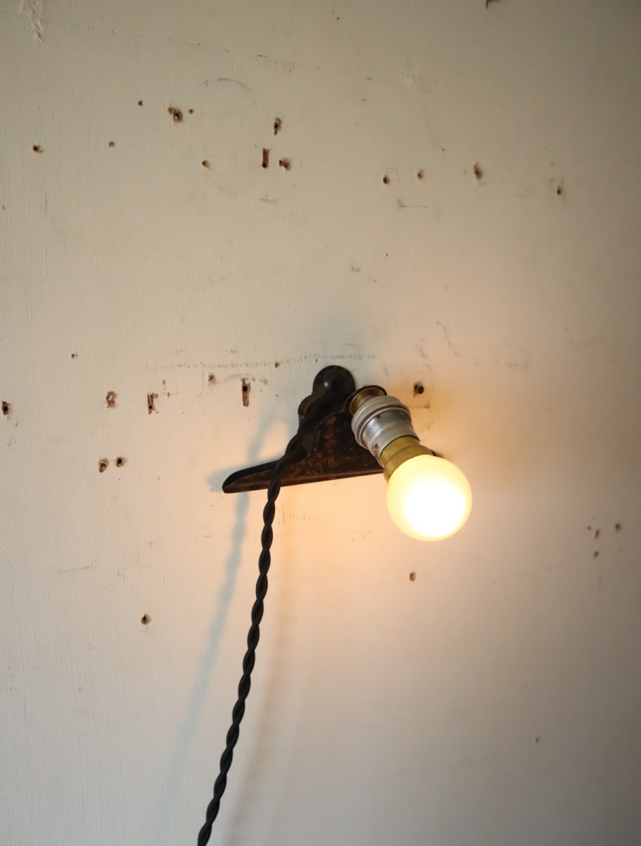 画像15: No.227　アルミソケットとブリキクリップのランプ(D) (15)