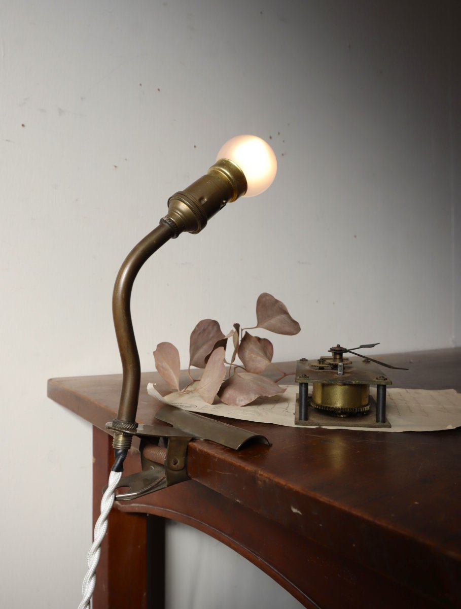 画像15: No.228　アーム付きソケットとコンドル印のクリップのランプ(E) (15)