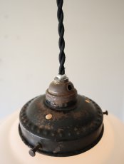 画像13: No.223　乳白グローブのペンダントライト (13)