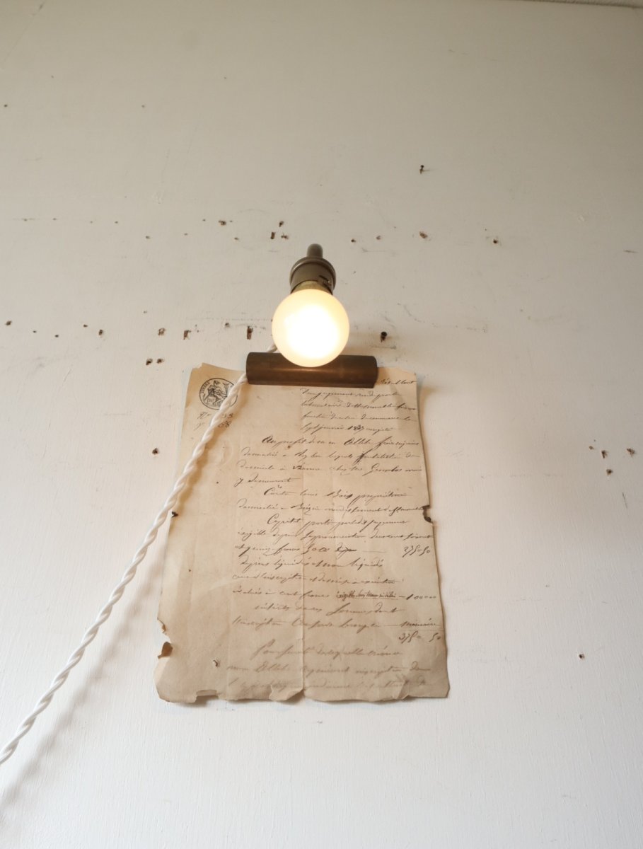 画像3: No.228　アーム付きソケットとコンドル印のクリップのランプ(E) (3)