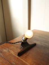 画像5: No.227　アルミソケットとブリキクリップのランプ(D) (5)