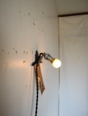 画像9: No.227　アルミソケットとブリキクリップのランプ(D) (9)