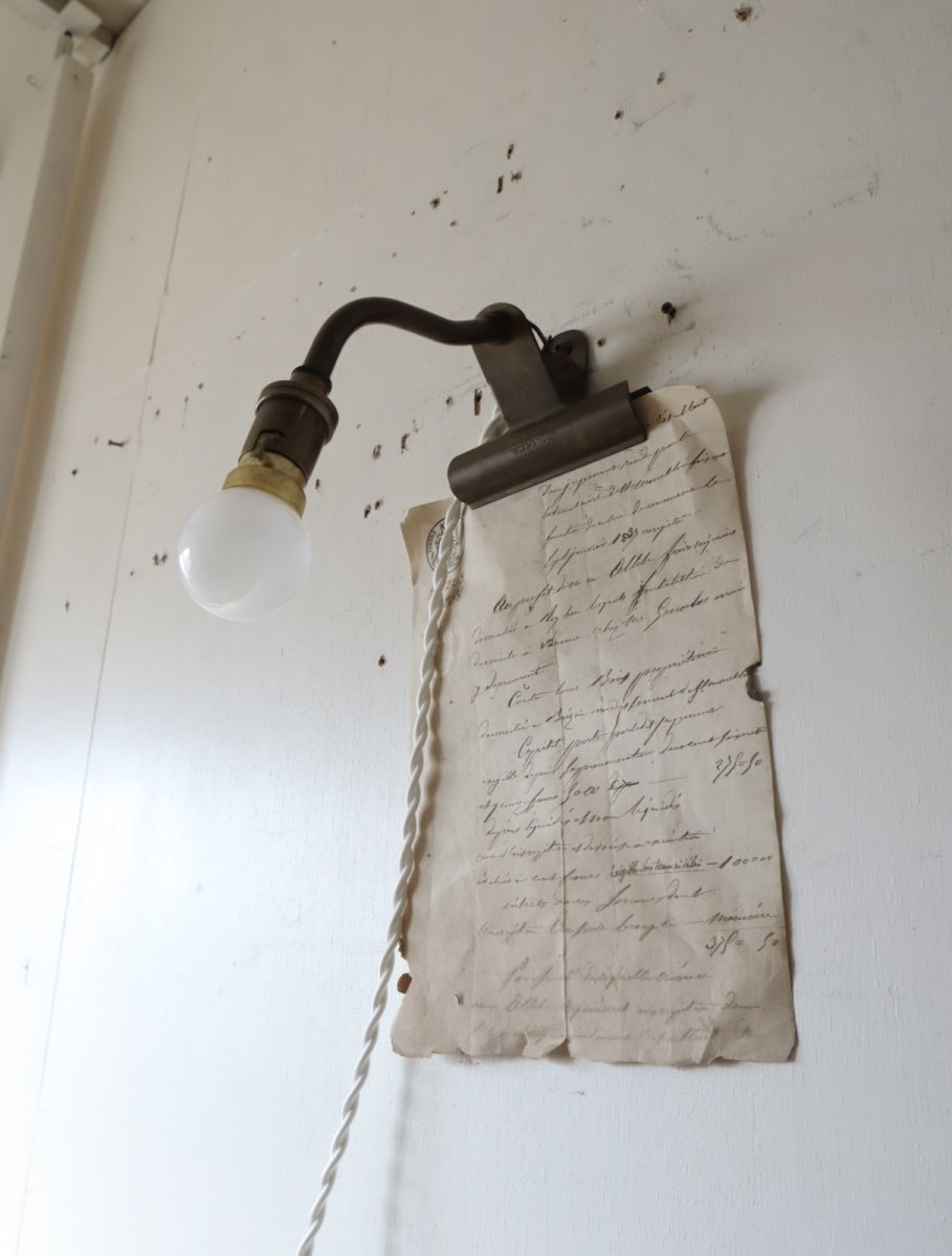 画像12: No.228　アーム付きソケットとコンドル印のクリップのランプ(E) (12)