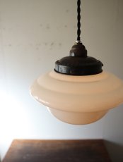 画像7: No.223　乳白グローブのペンダントライト (7)
