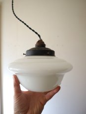 画像24: No.223　乳白グローブのペンダントライト (24)