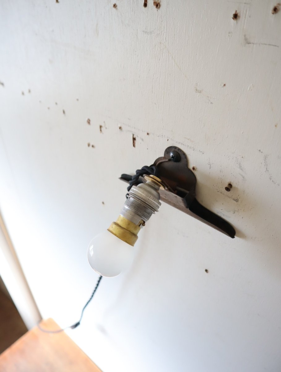 画像19: No.227　アルミソケットとブリキクリップのランプ(D) (19)